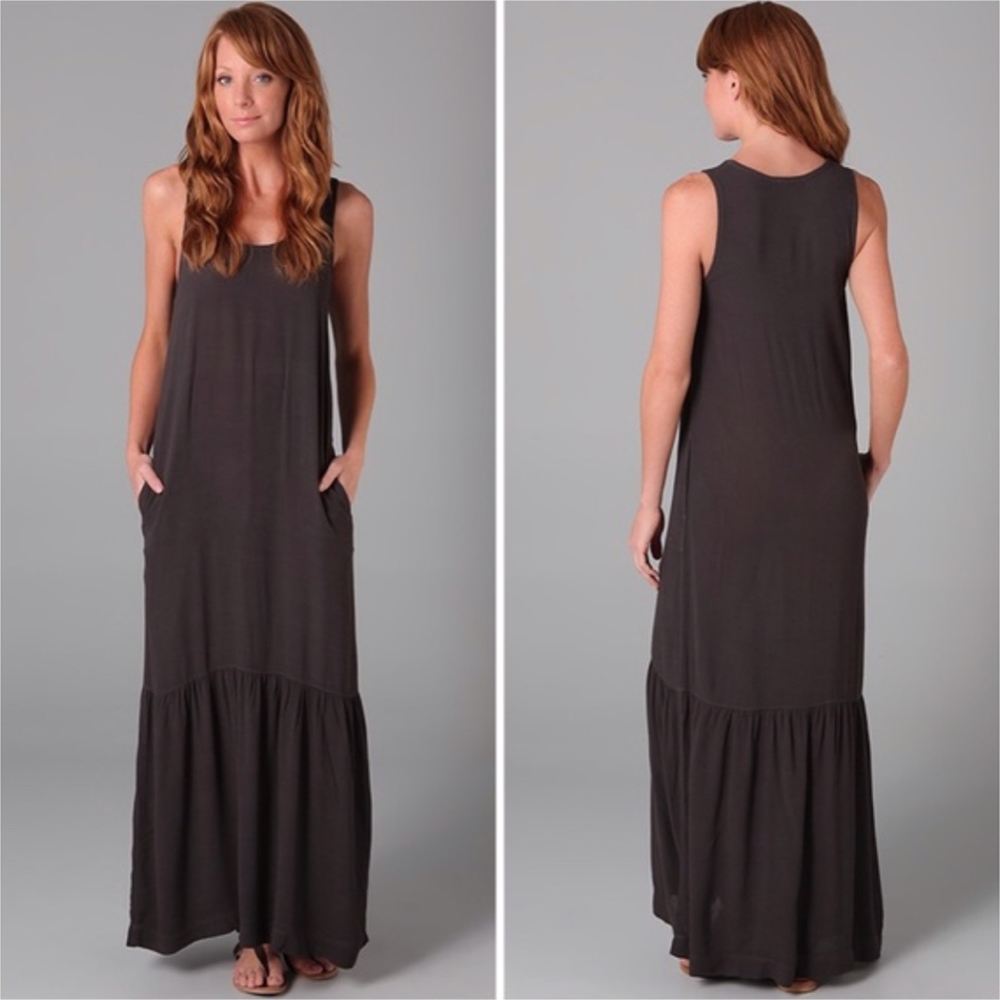 James Perse Crepe Black Maxi